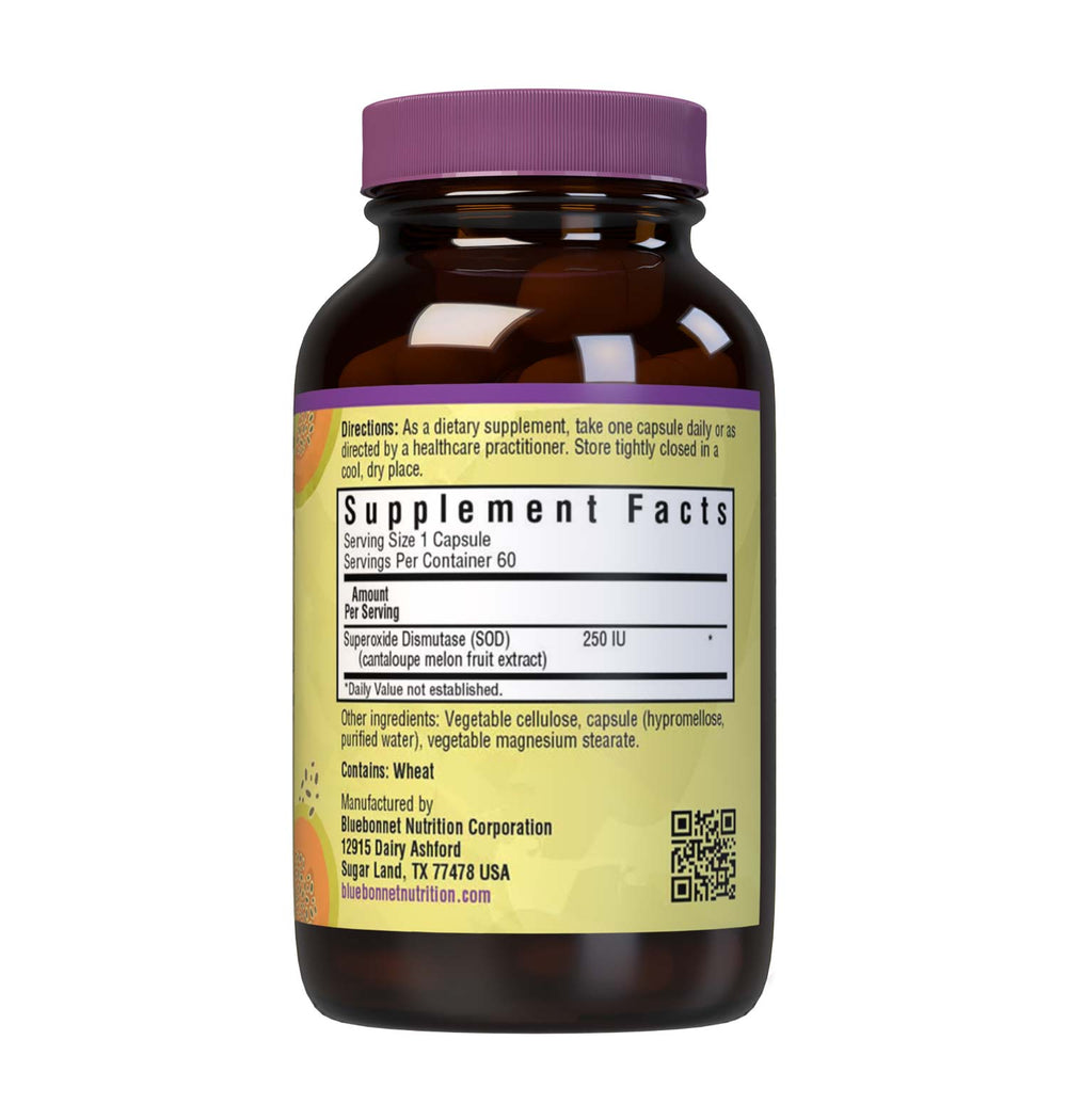 Bluebonnet Nutrition Vegetarian Sod 250 Iu Cantaloupe Fruit Extract 60 Caps thumbnail 2