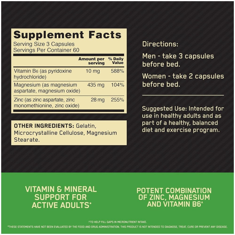Zinc & Magnesium Supplement for Optimum Nutrition, Recovery & Endurance thumbnail 3