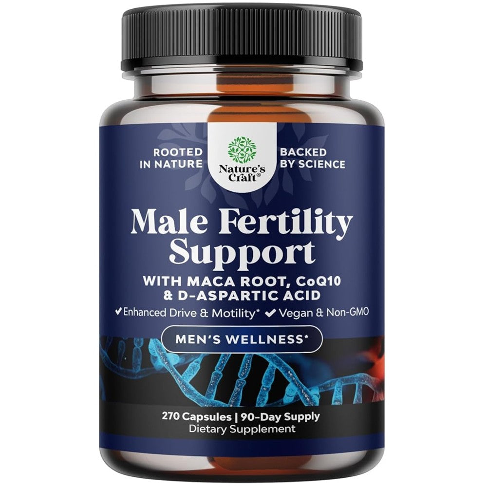 Nature's Craft Male Fertility Support - Formula for Male Reproductive Health thumbnail 3