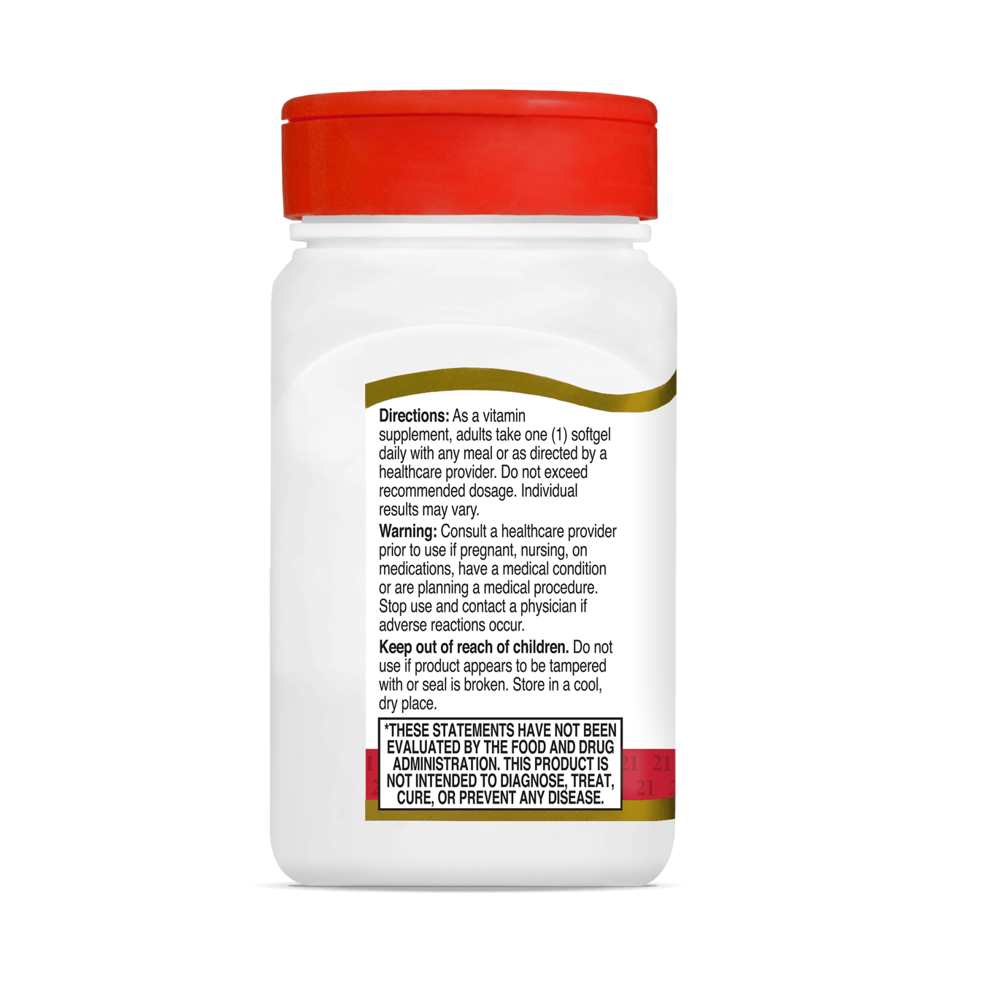 21st Century Vitamin D3 50 Mcg (2000 Iu) 250 Softgels thumbnail 2
