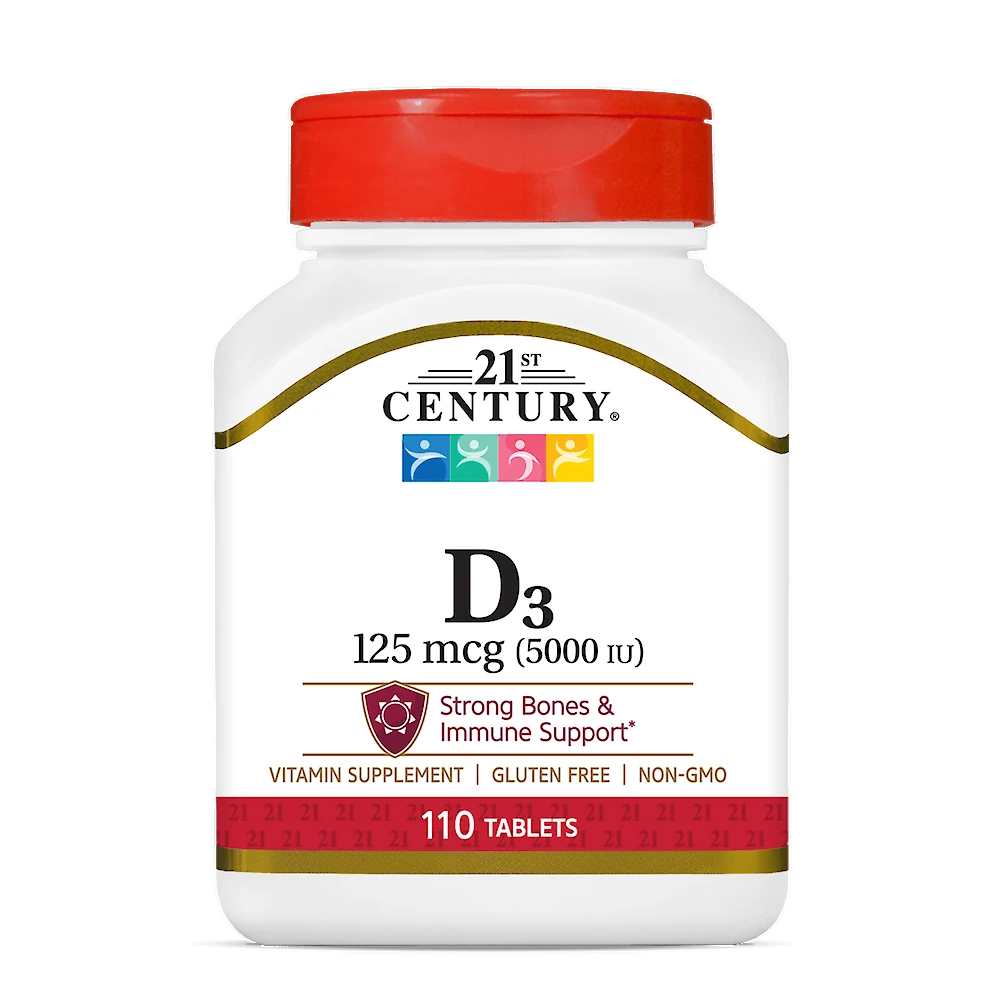 21st Century Vitamin D3 125 Mcg (5000 Iu) 360 Tabs thumbnail 2