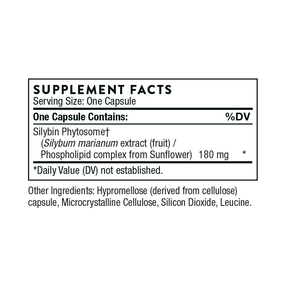 Thorne Siliphos Milk Thistle Phytosome Capsules thumbnail 2