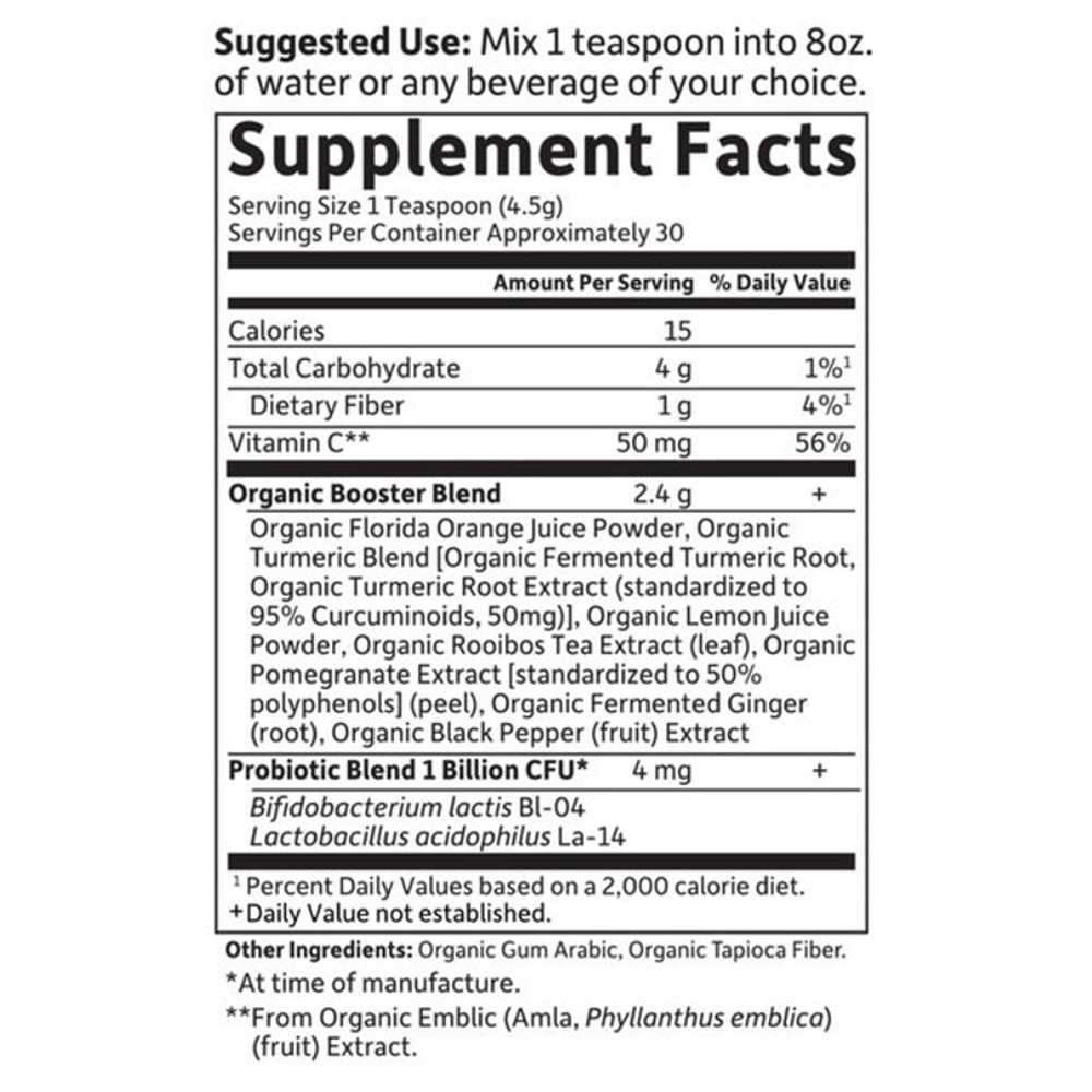 Garden of Life Organics Fermented Organic Turmeric Booster Powder 135g thumbnail 2