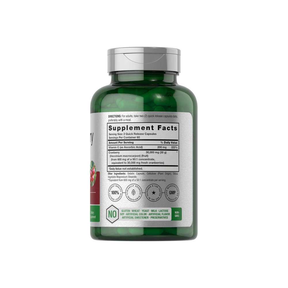 Horbäach Cranberry with Vitamin C | 120 Capsules thumbnail 2