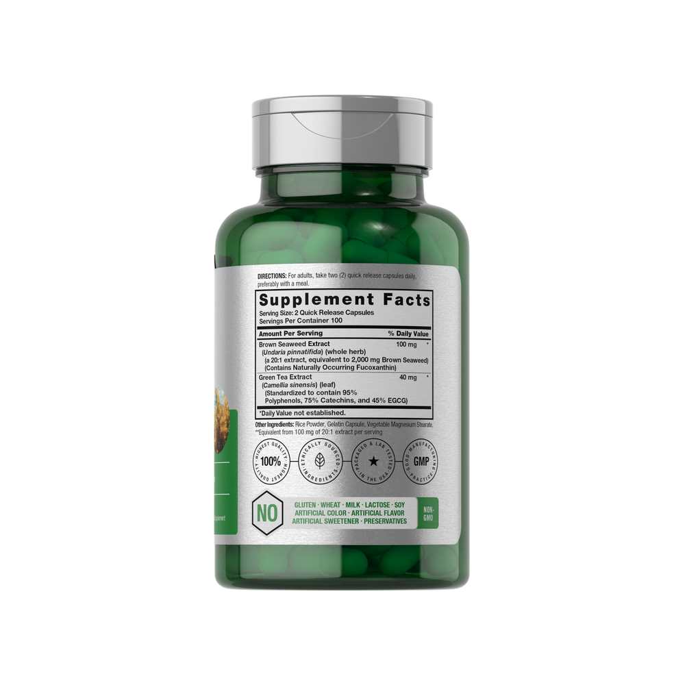 Horbäach Brown Seaweed Extract 2000mg per Serving | 200 Capsules thumbnail 2