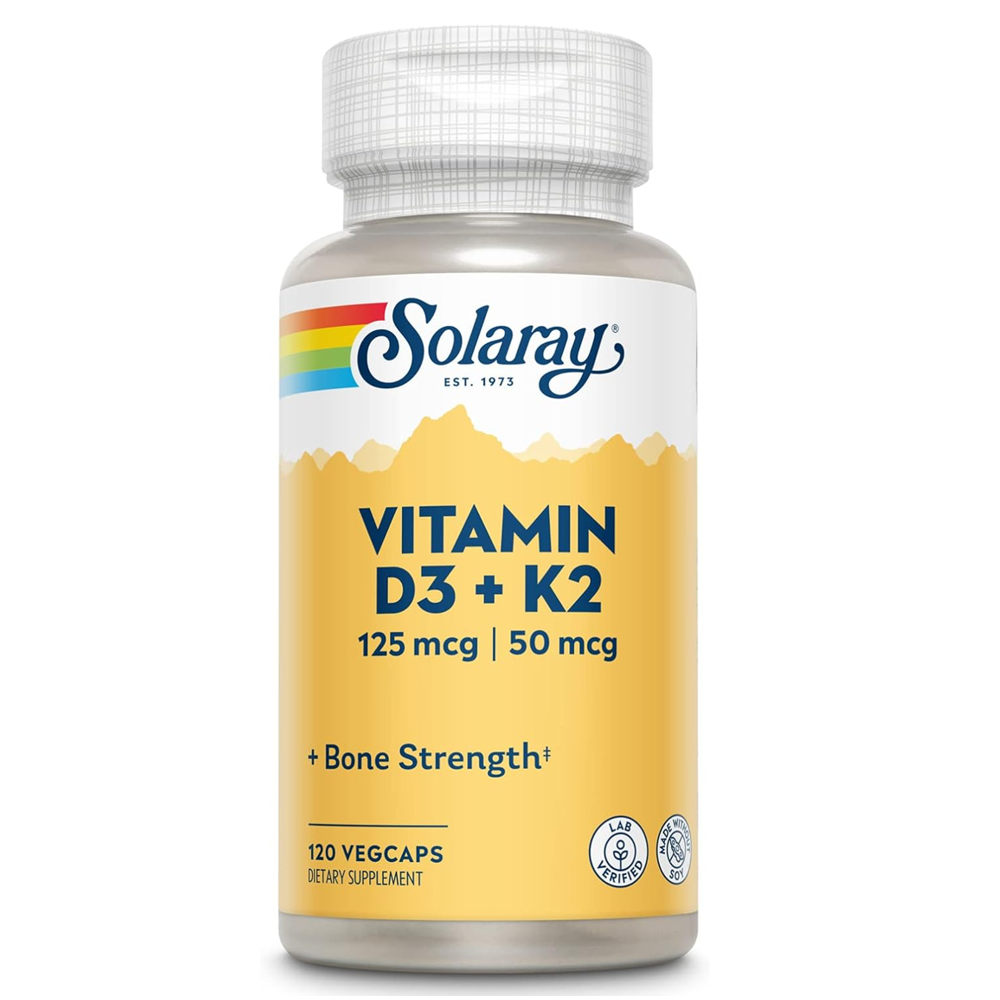 Solaray Vitamin D3 + K2 – Bone & Heart Health thumbnail 4