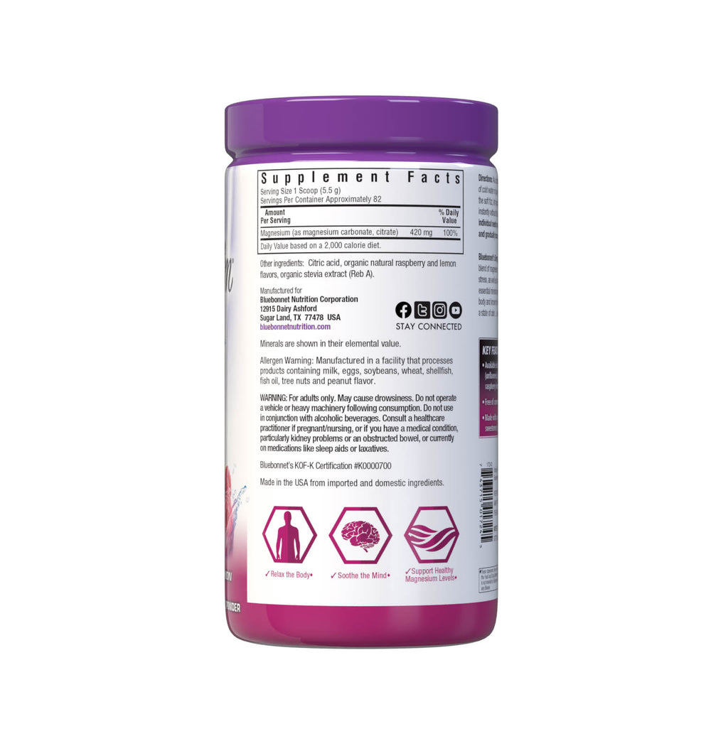 Bluebonnet Nutrition Simply Calm® Powder Raspberry Lemon Flavor 454g thumbnail 2