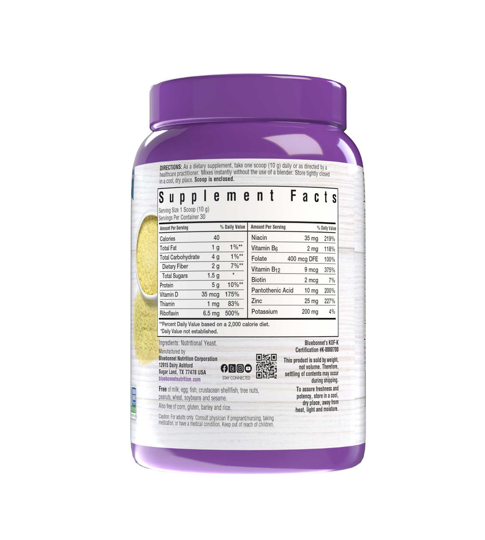 Bluebonnet Nutrition Non-Bitter Nutritional Yeast Flakes 300g thumbnail 2