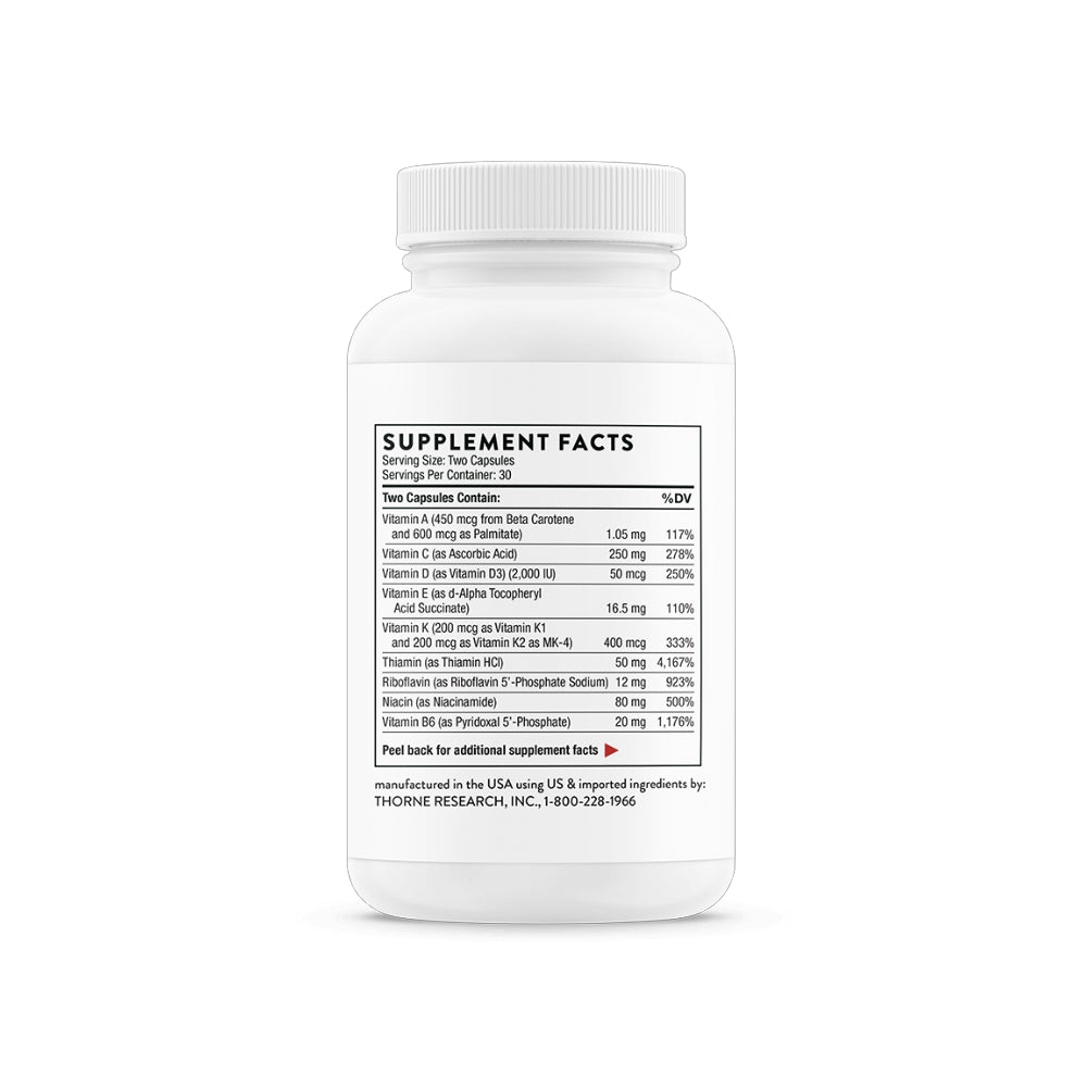 Thorne Basic Nutrients 2/Day - NSF Certified for Sport / 60 Pills thumbnail 2