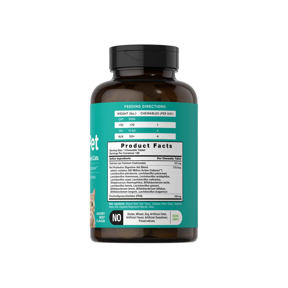 Horbäach Probiotics for Dogs & Cat | 120 Tablets thumbnail 2