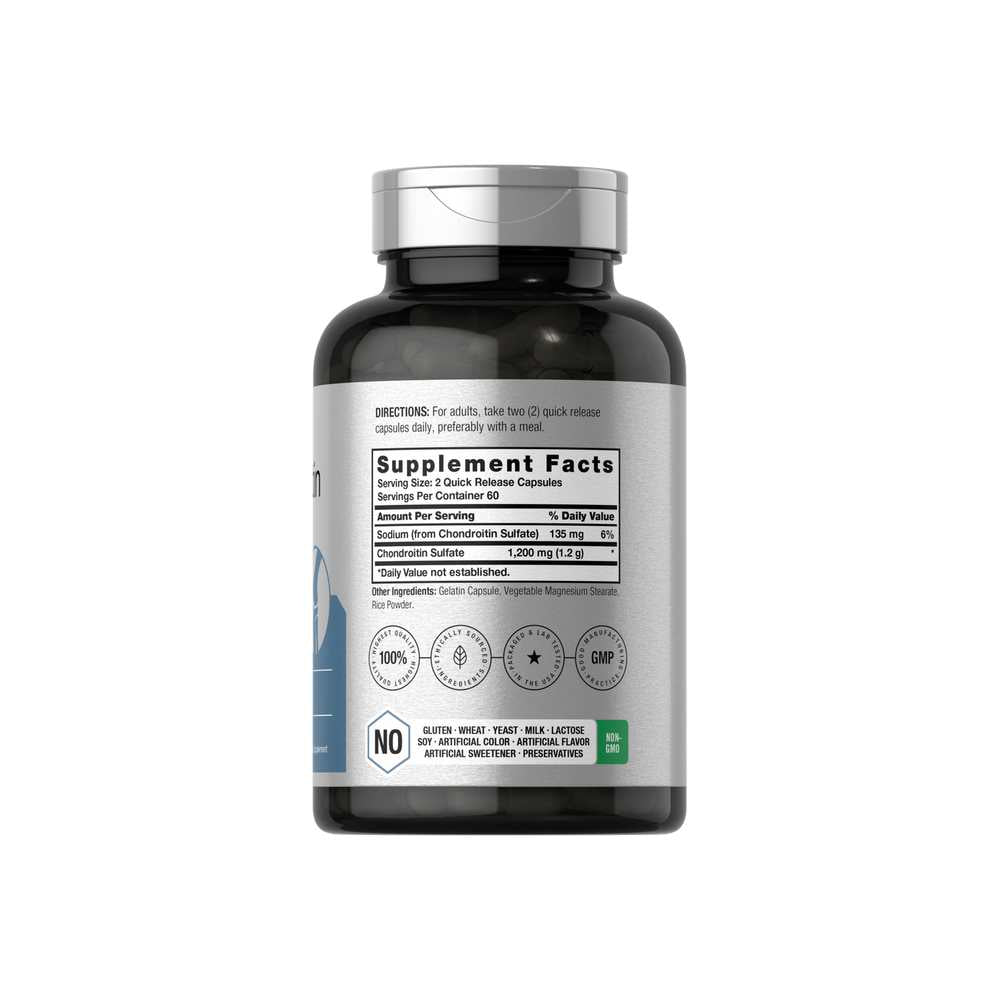 Horbäach Chondroitin Sulfate 1200mg per Serving | 120 Capsules thumbnail 2