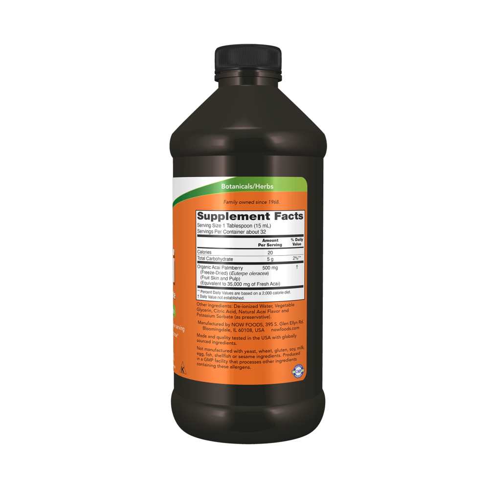 Now Foods Acai Liquid Concentrate – 25,000 Mg Superfruit Formula for Immune Support – 16 Fl Oz (473 M L) thumbnail 2