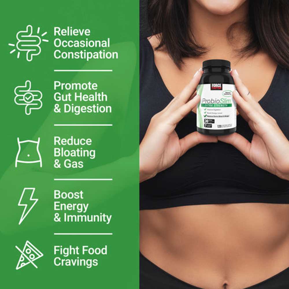Force Factor Probio Slim Extra Strength – 120 Capsules thumbnail 2