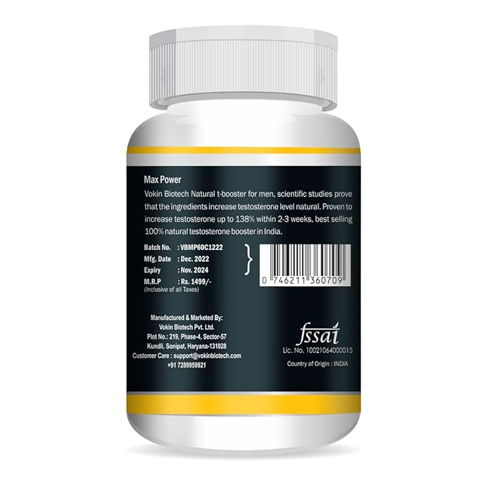 BioTech Max Power 800mg 90 Capsules - Natural Dietary Supplement thumbnail 2