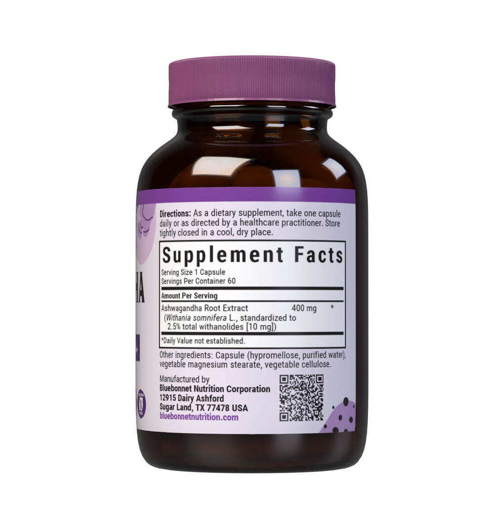Bluebonnet Nutrition Ashwagandha Root Extract 60 Caps thumbnail 2