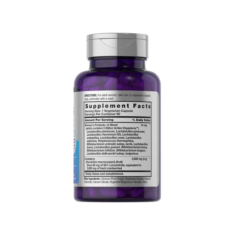 Horbäach Probiotic for Women with Cranberry | 90 Capsules thumbnail 2