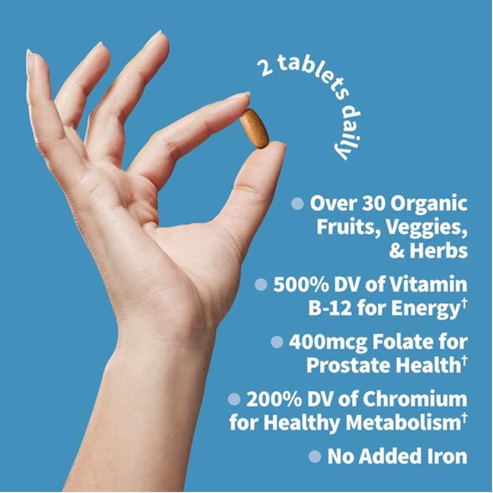 Garden of Life Organics Mens Multi 60 Tablets thumbnail 3