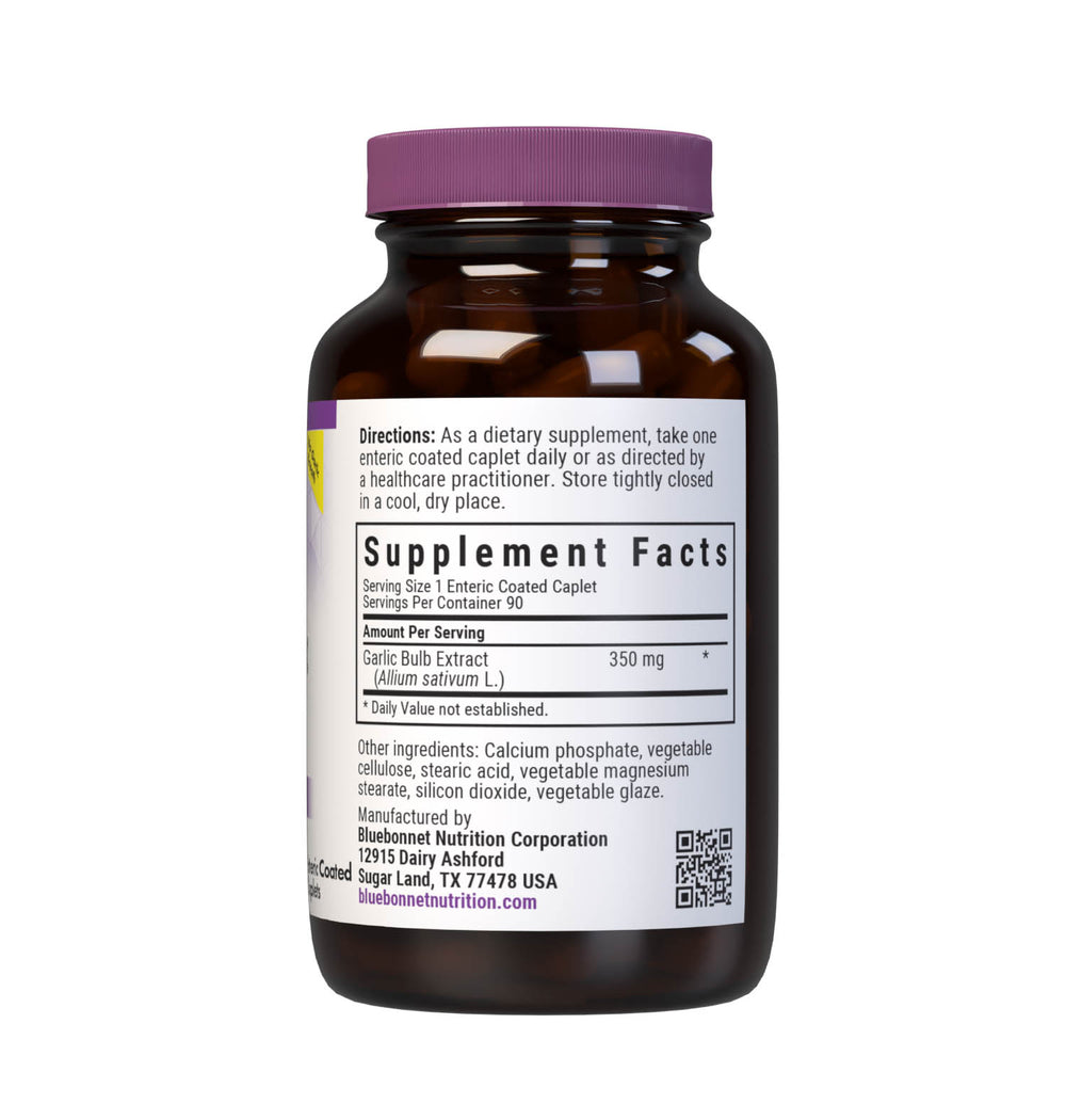 Bluebonnet Nutrition Odor-Less Fresh Garlic Extract 90 Caplets thumbnail 2
