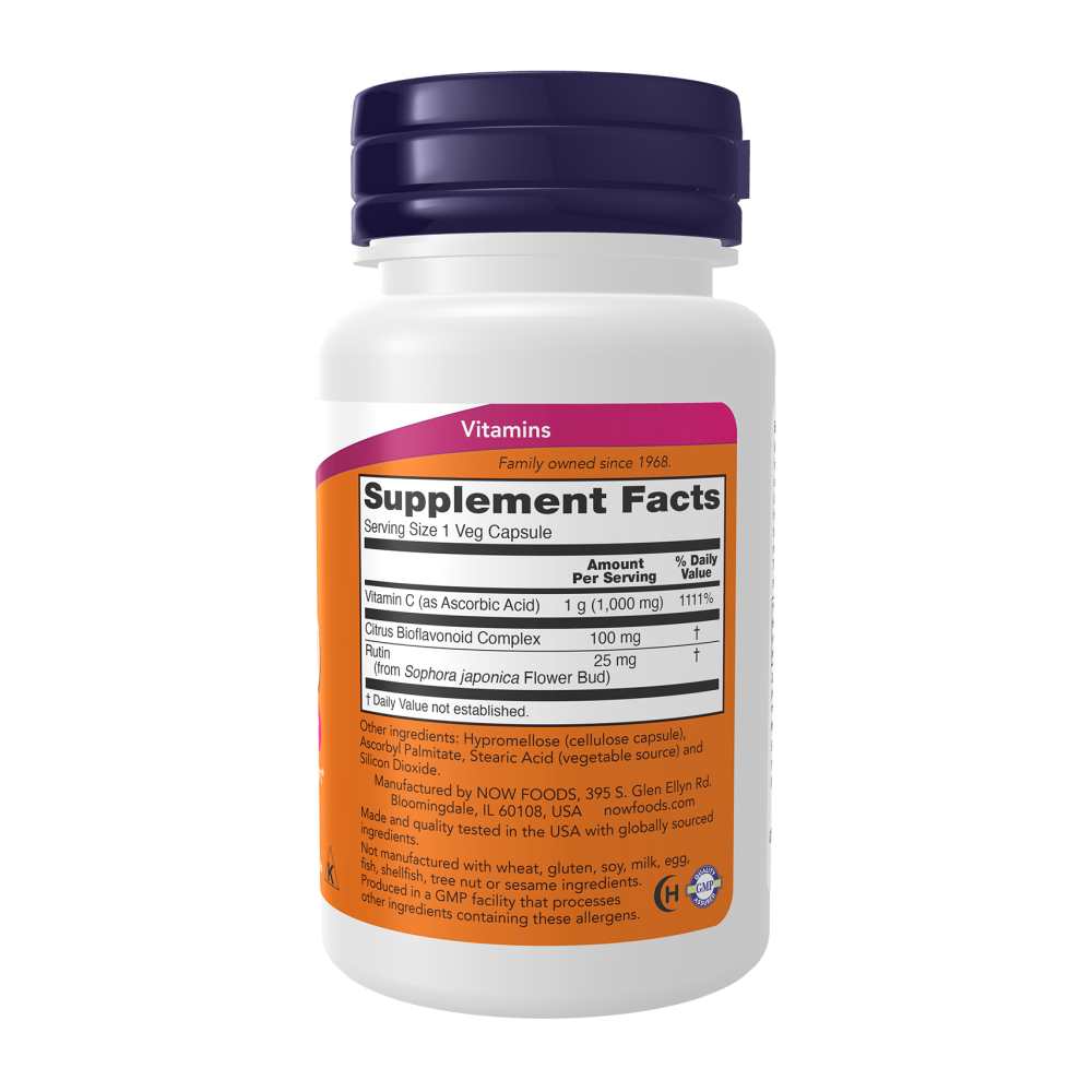 Now Foods C-1000 – Immune & Antioxidant Support with Bioflavonoids – 30 Veg Capsules thumbnail 5