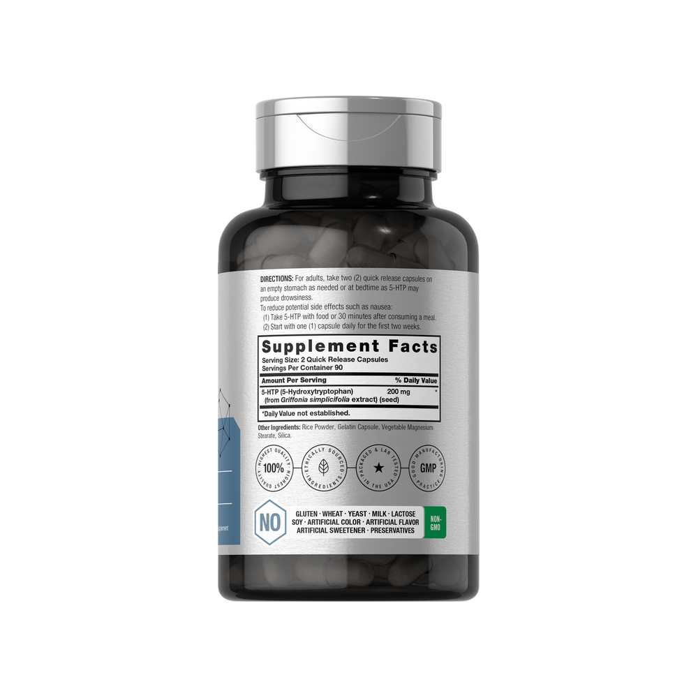 Horbäach 5-Htp 200mg per Serving | 180 Capsules thumbnail 2