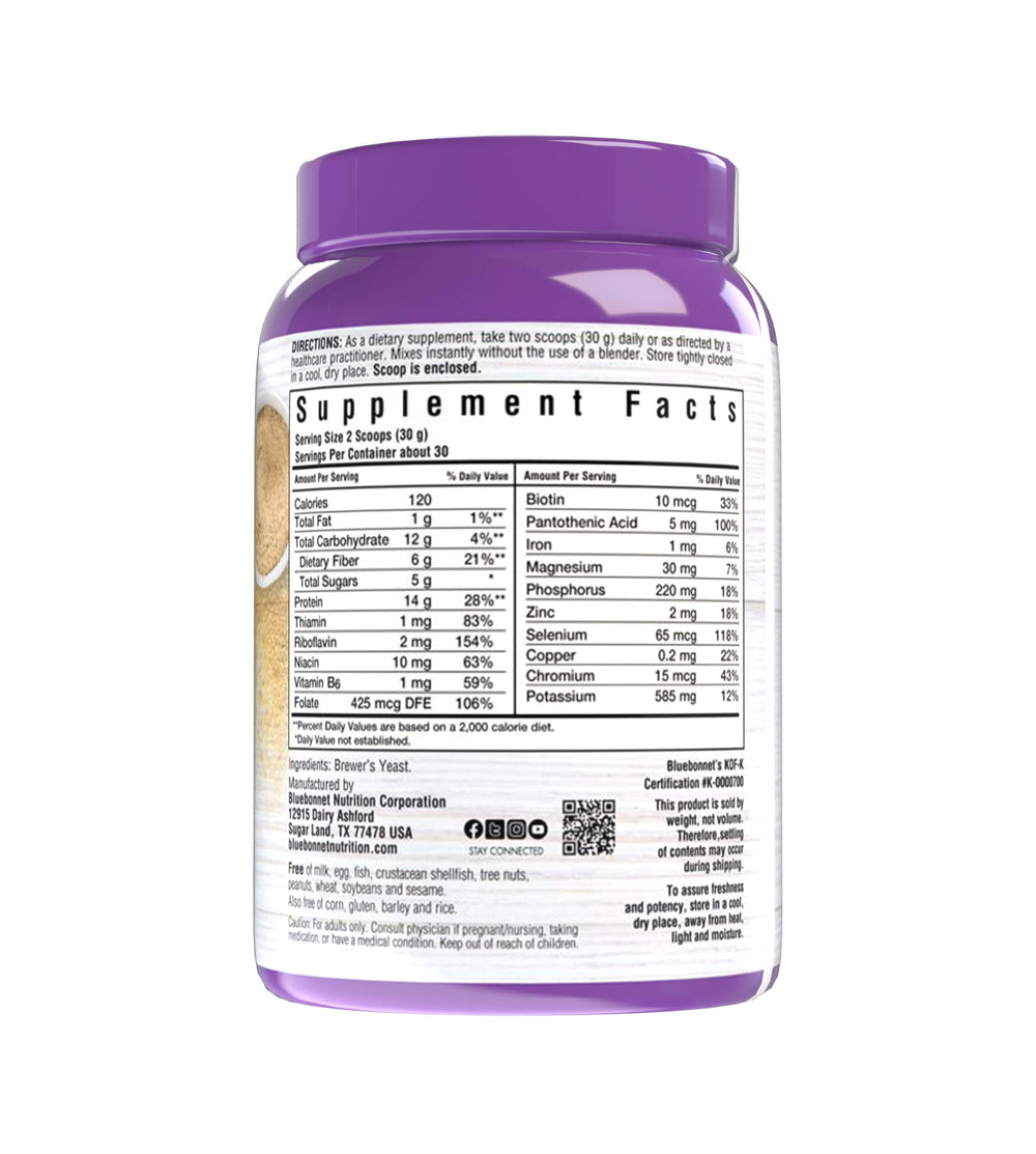 Bluebonnet Nutrition Brewer's Yeast Powder 908g thumbnail 2