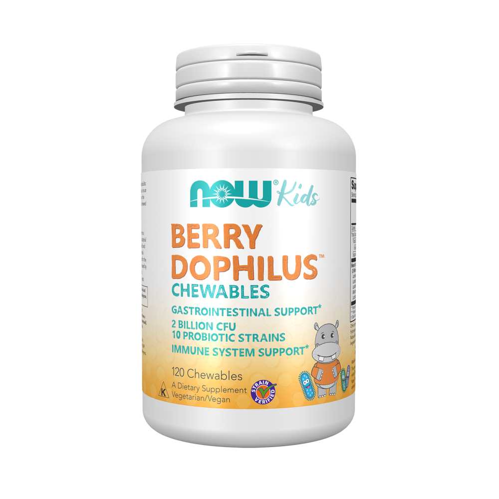 Now Foods Berry Dophilus – 10 Probiotic Strains – Immune & Digestive Support – 60 Chewables thumbnail 2