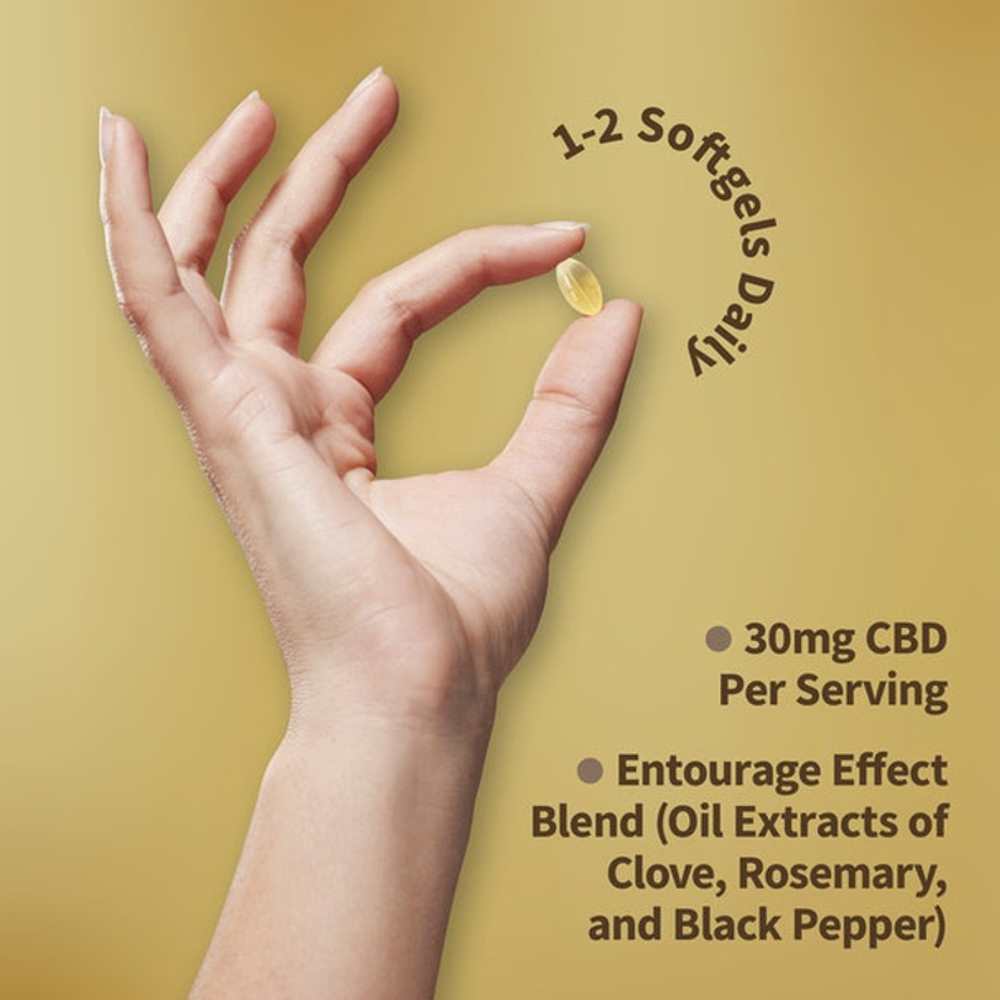 Garden of Life Dr. Formulated Cbd 30mg Whole Hemp Extract 30 Softgels thumbnail 2