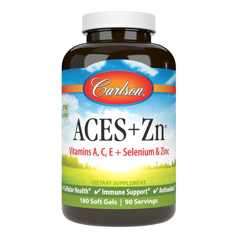 Carlson ACES+Zn – Antioxidant Formula with Vitamins 60 Softgels thumbnail 5