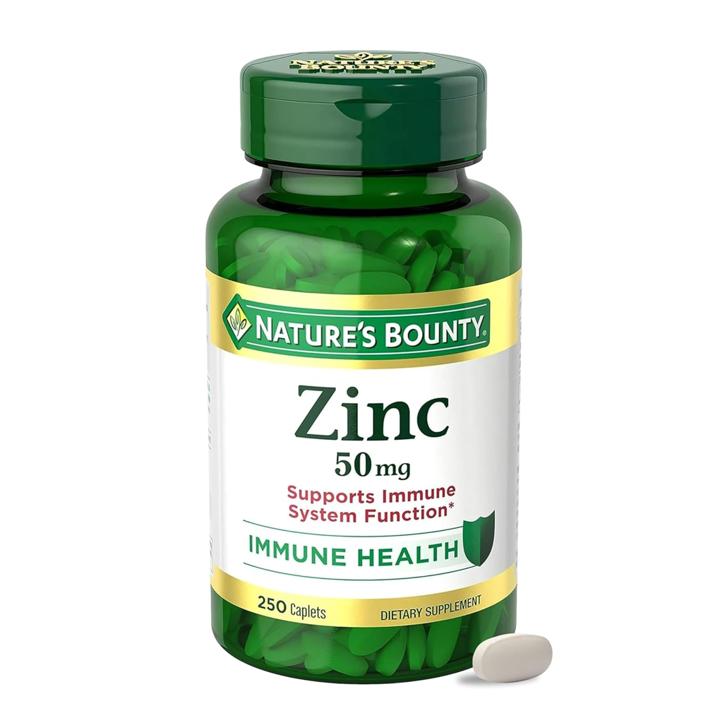 Nature's Bounty Zinc 50mg – Immune Support & Wellness, 100 Caplets thumbnail 3
