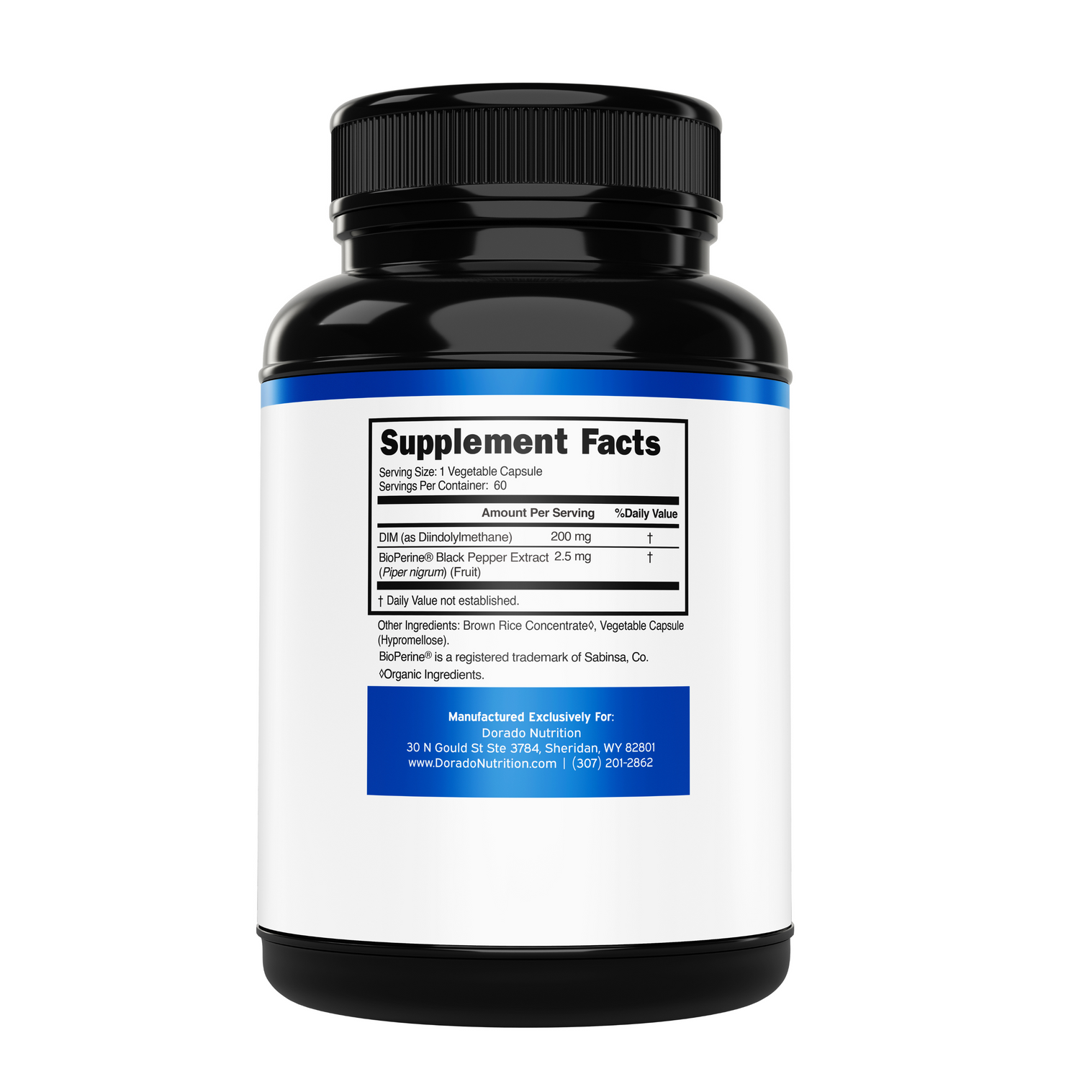 Dorado Nutrition Dim Diindolylmethane Supplement 60 Capsules thumbnail 2