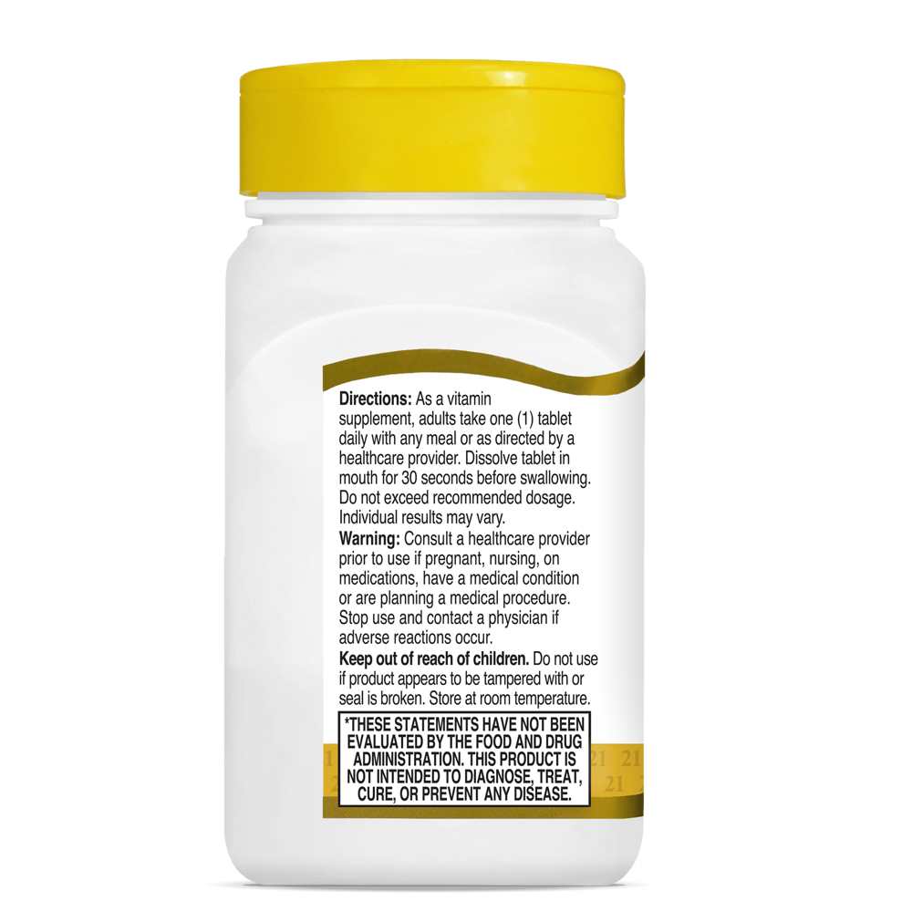21st Century Vitamin B-12 5000 Mcg 110 Tabs thumbnail 2