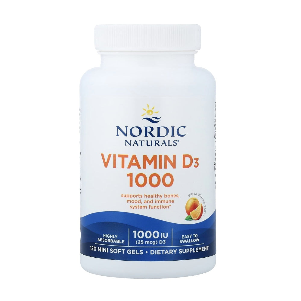 Nordic Naturals Vitamin D3 1000 Iu (25 Mcg) – Bone, Mood & Immune Support – 120 Mini Softgels thumbnail 3