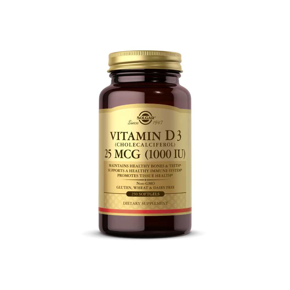 Solgar Vitamin D3 (cholecalciferol) 25 M Cg (1000 Iu) 100 Softgels thumbnail 2