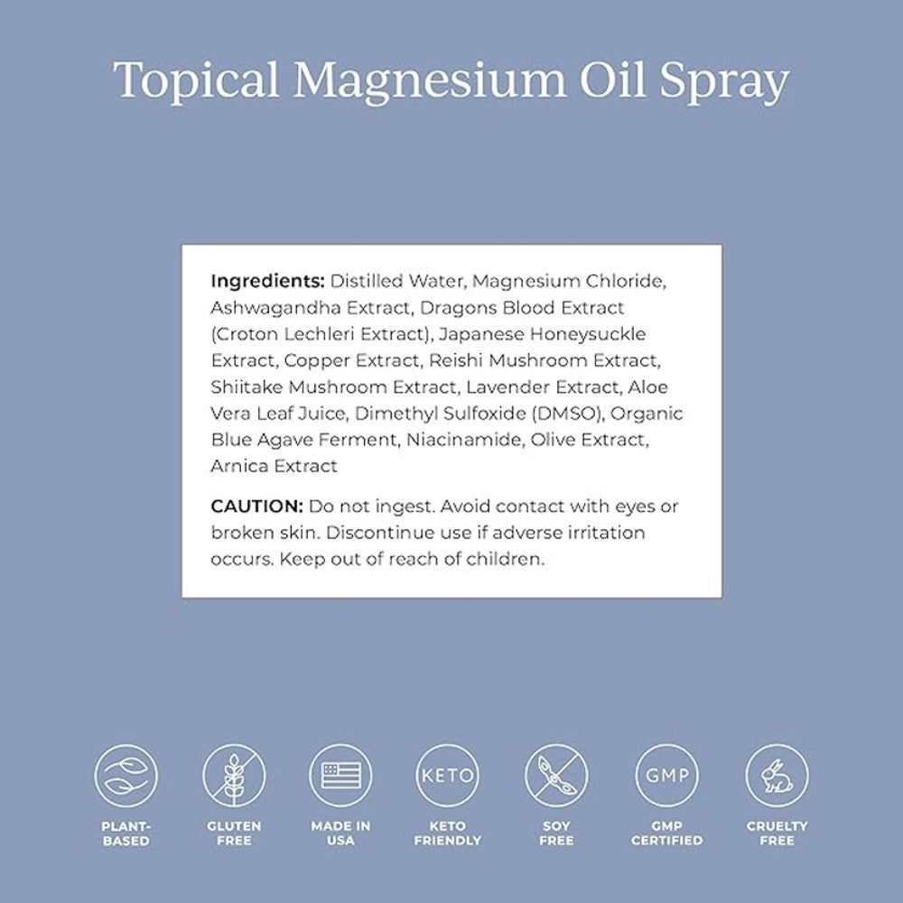 Cymbiotika Topical Magnesium Oil Spray - Lavender thumbnail 2