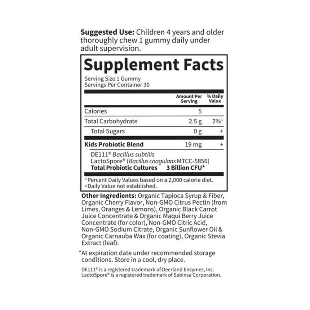 Garden of Life Kids Organic Probiotic 30 Gummies thumbnail 2