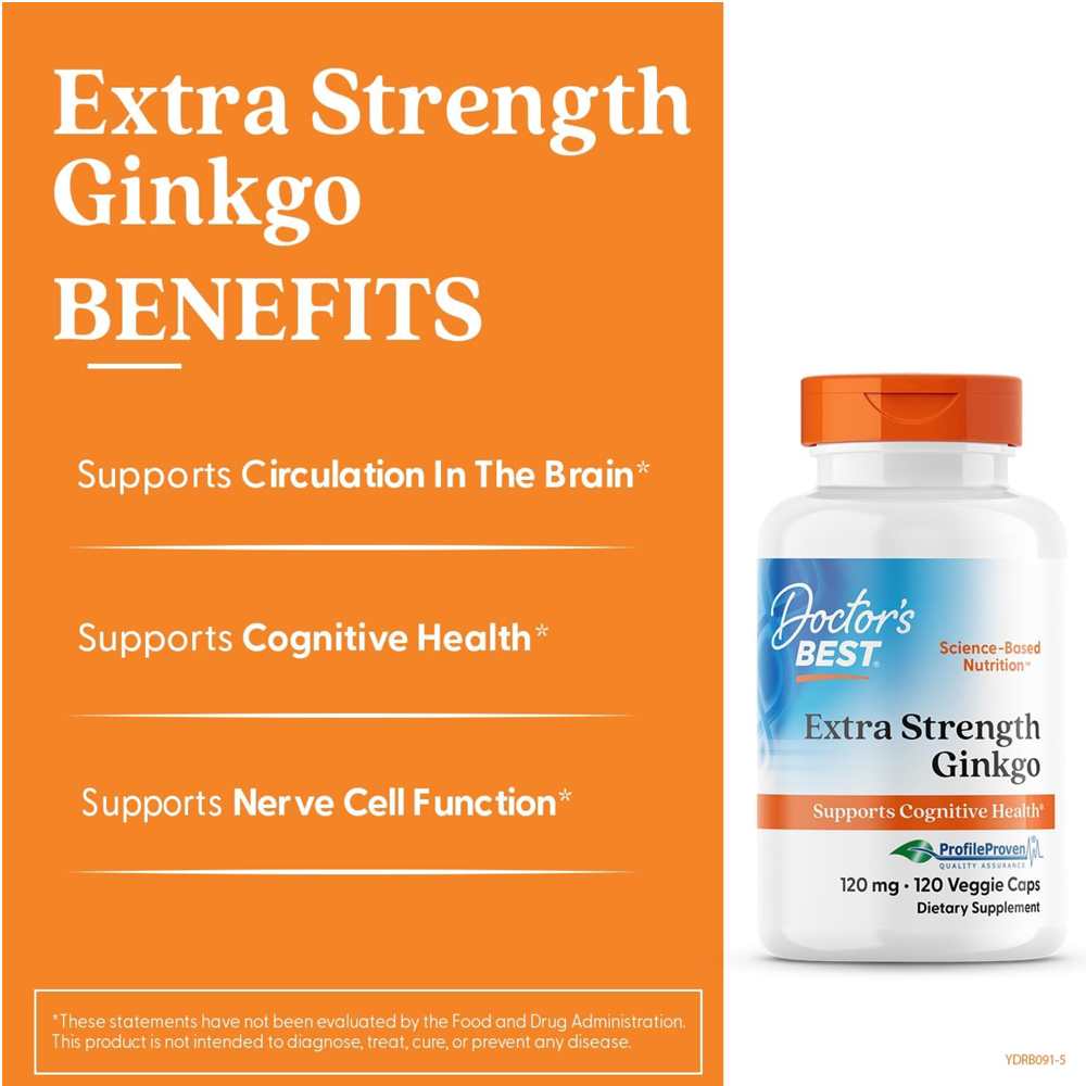 Doctor's Best Extra Strength Ginkgo, 120 Mg, 120 Veggie Caps thumbnail 2