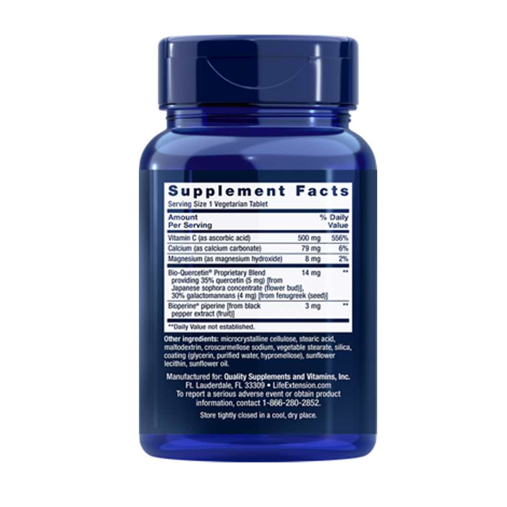 Life Extension Fast-C® and Bio-Quercetin® 60 Vegetarian Tablets thumbnail 2