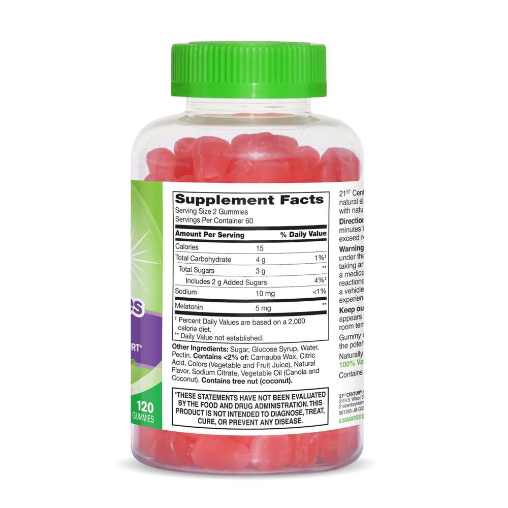 21st Century Vita Joy® Melatonin 5 Mg 120 Gummies thumbnail 2