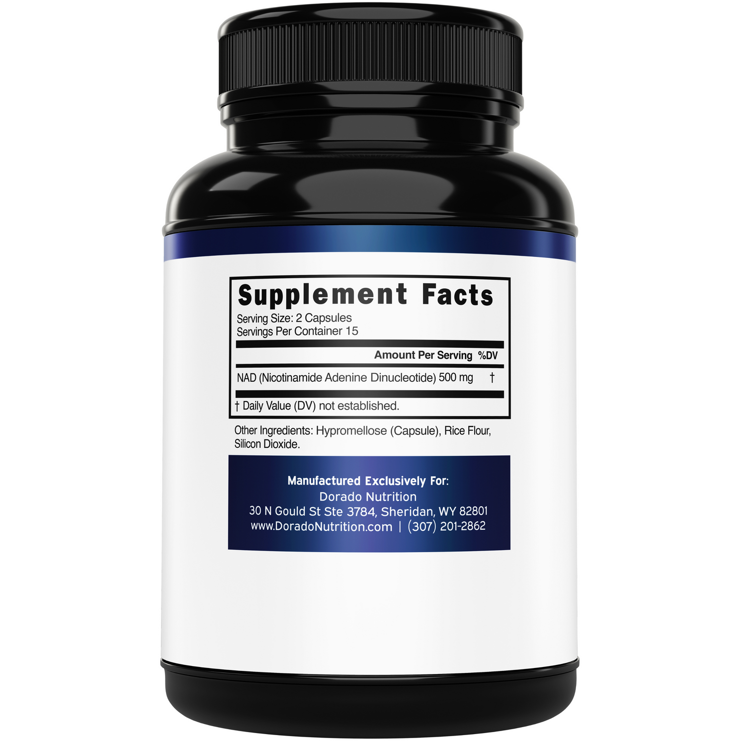Dorado Nutrition Nad Supplement 30 Capsules thumbnail 2