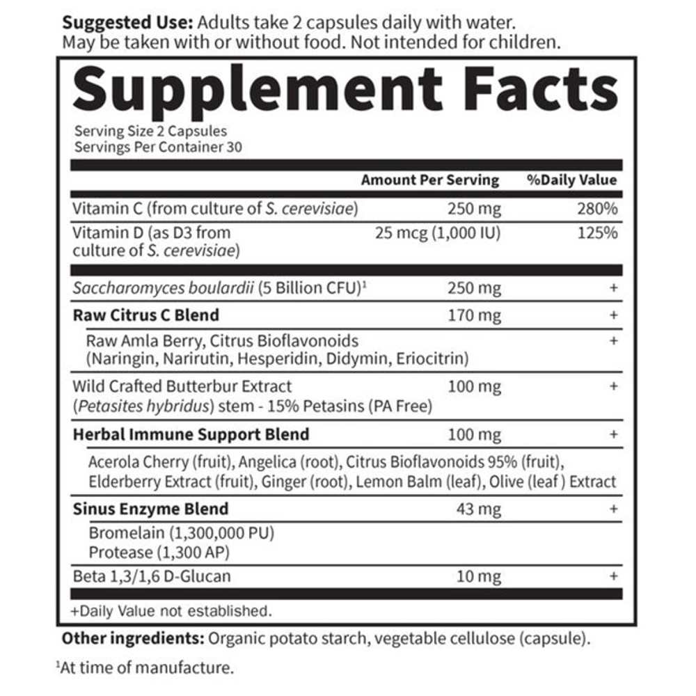 Garden of Life Immune Balance Sinus 30 Capsules thumbnail 2