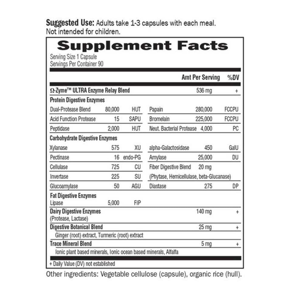 Garden of Life Omega-Zyme Ultra 90 Capsules thumbnail 3