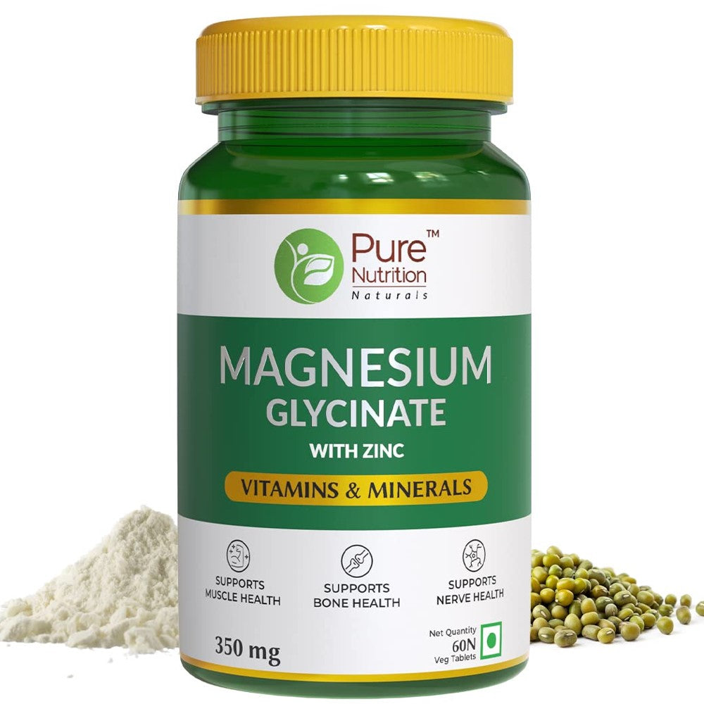 Pure Nutrition Magnesium Glycinate With Zinc 350MG thumbnail 2