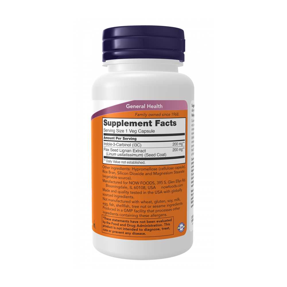 Now Foods Indole-3-Carbinol 200mg – Cellular Health & Detox Support – 60 Veg Capsules thumbnail 2