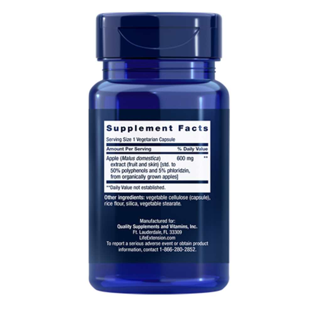 Life Extension AppleWise 600 mg – 30 Vegetarian Capsules thumbnail 2