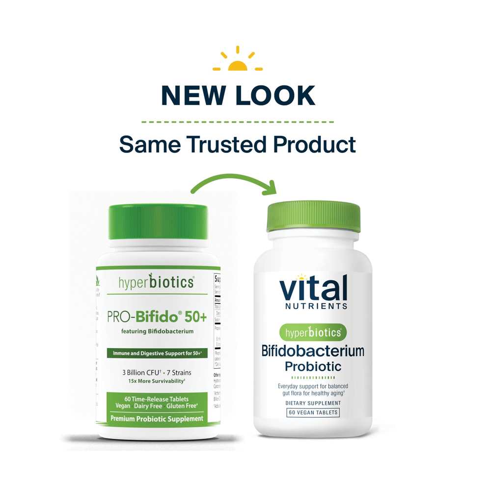Vital Nutrients Hyperbiotics Bifidobacterium Probiotic 60 Tabs thumbnail 2