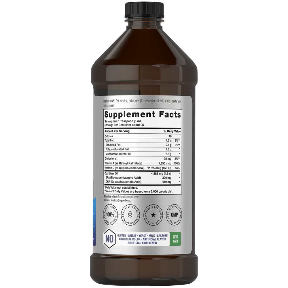 Horbäach Cod Liver Oil | 32oz Liquid thumbnail 2