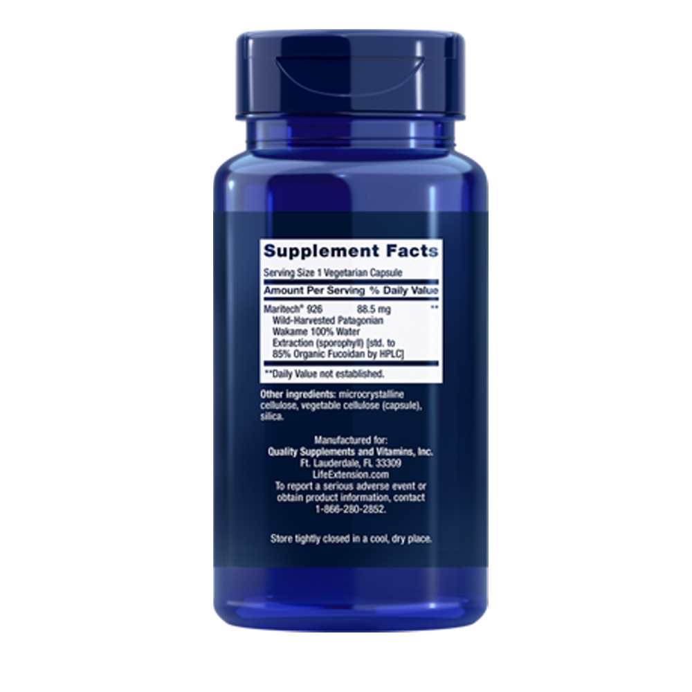 Life Extension Optimized Fucoidan with Maritech® 926 60 Vegetarian Capsules thumbnail 2