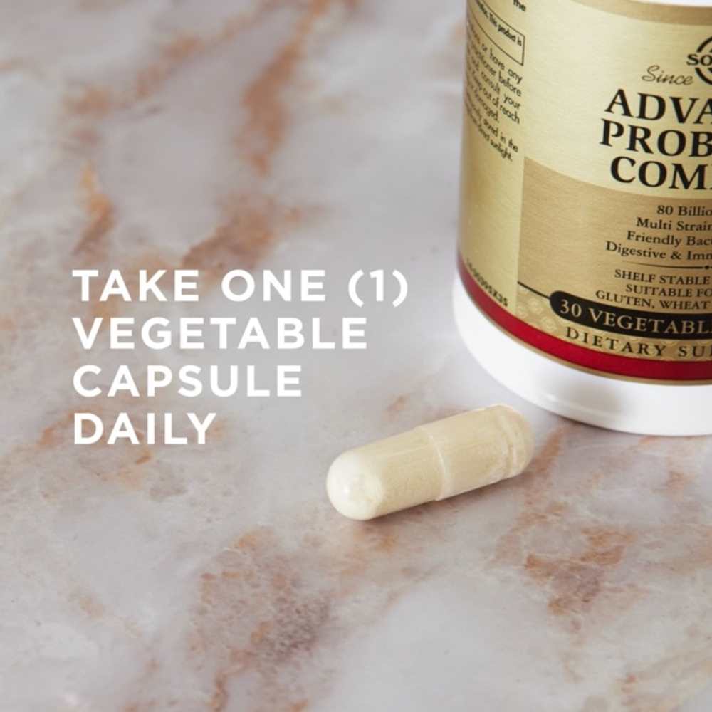 Solgar Advanced Probiotic Complex 30 Vegetable Capsules thumbnail 2
