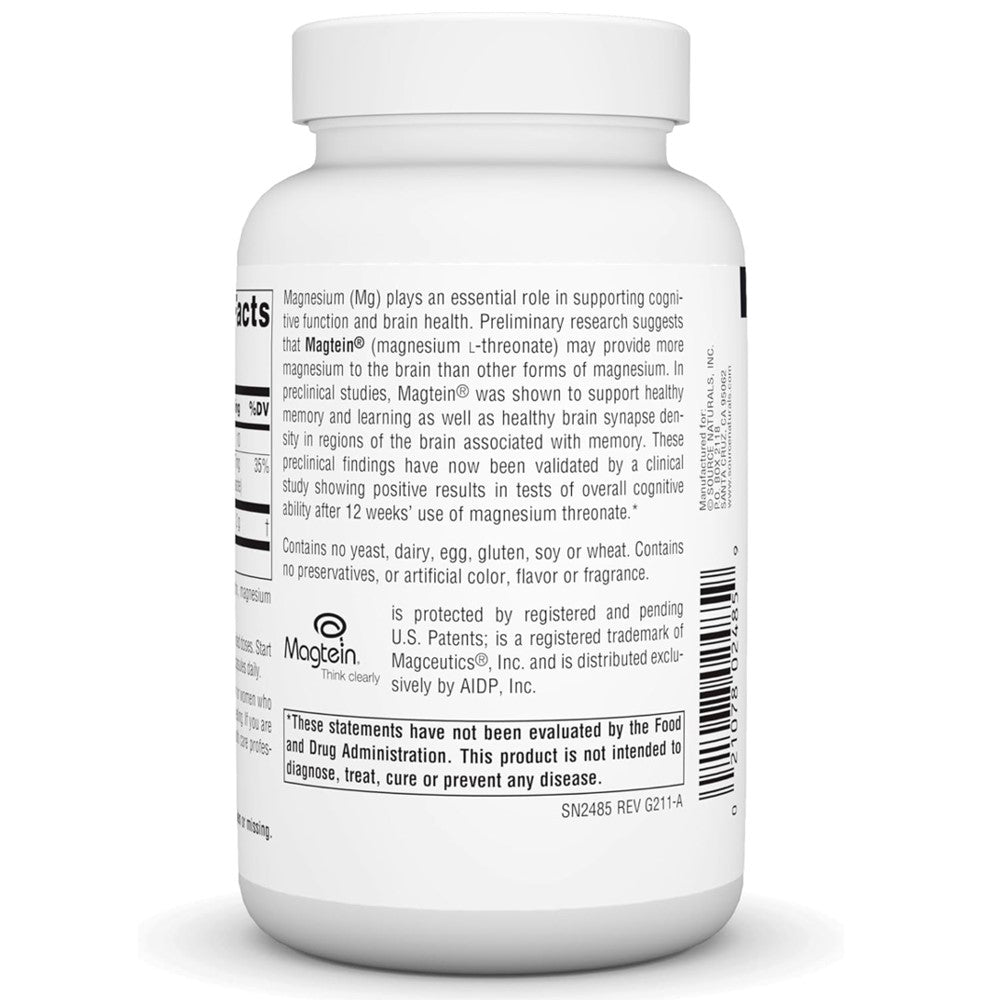 Source Naturals Magtein® Magnesium L-Threonate 667mg – Learning & Memory Support | 90 Capsules thumbnail 3