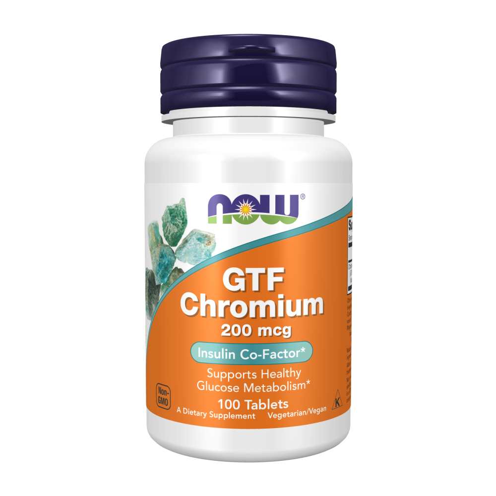 Now Foods Gtf Chromium 200mcg – Insulin Co-Factor & Glucose Metabolism Support (250 Vegan Tablets) thumbnail 2